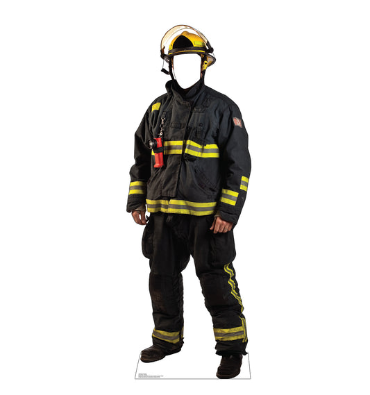 Life-size Fireman Stand-in Cardboard Cutout