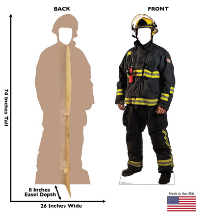 Life-size Fireman Stand-in Cardboard Cutout - All Cutouts