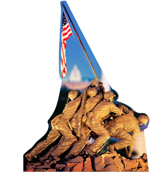 Life-size Marine Corps War Memorial Cardboard Standup - All Cutouts