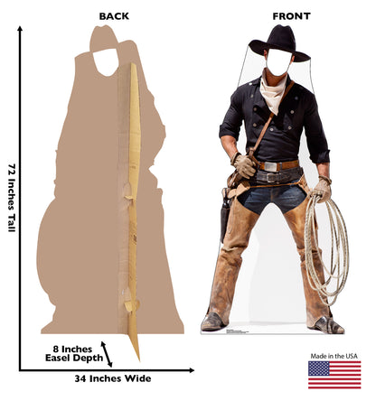Life-size Cowboy Stand-in Cardboard Cutout - All Cutouts