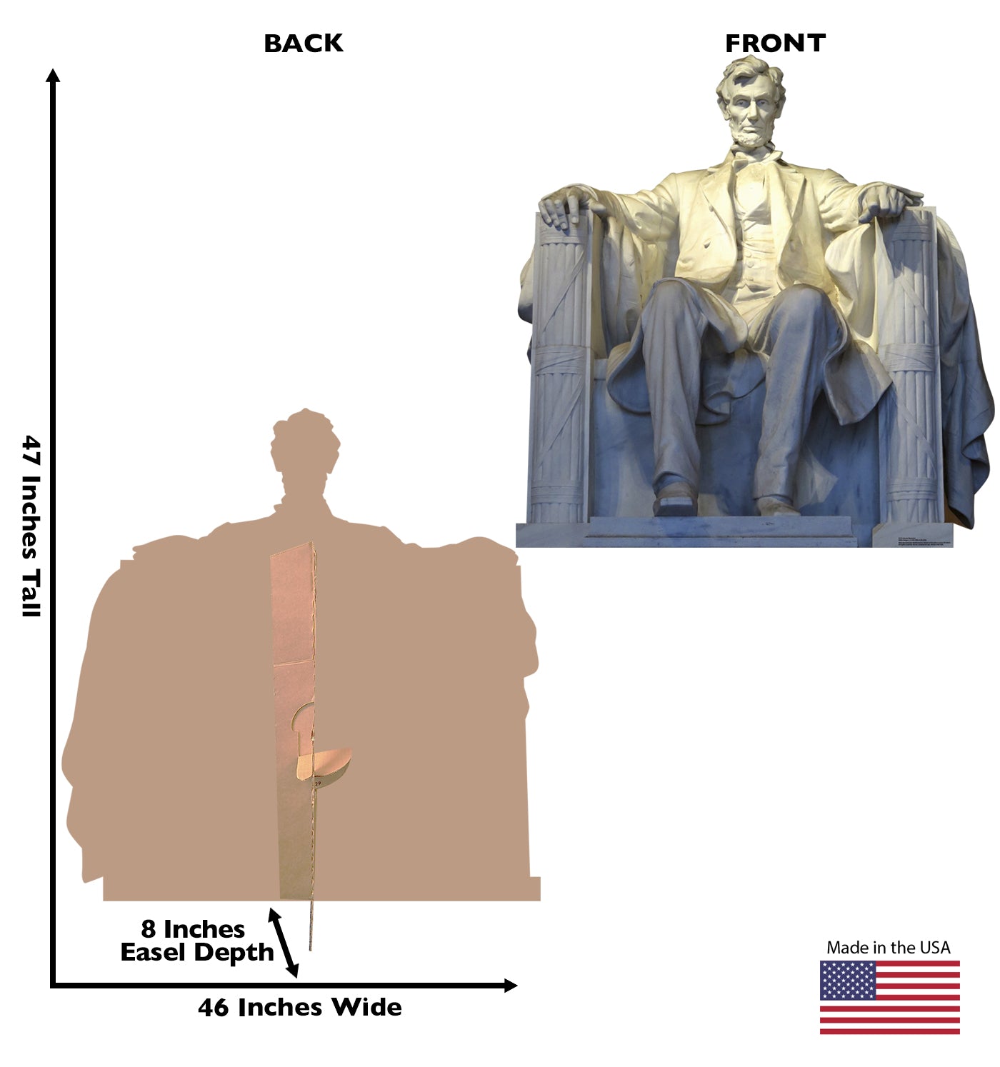Life-size Lincoln Memorial Cardboard Cutout - All Cutouts