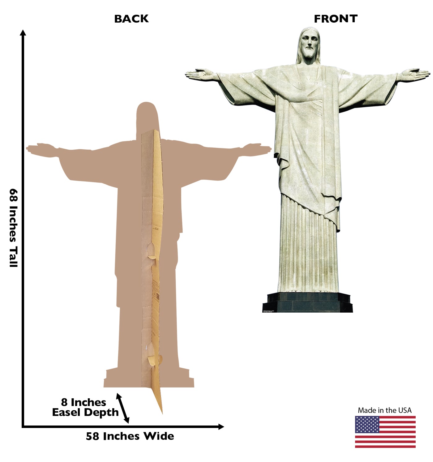 Christ the Redeemer Brazil Cardboard Cutout - All Cutouts