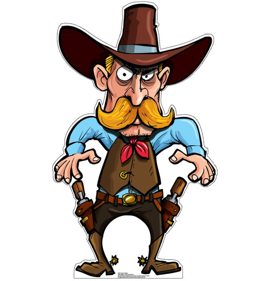 Life-size Cartoon Cowboy Cardboard Standup - All Cutouts