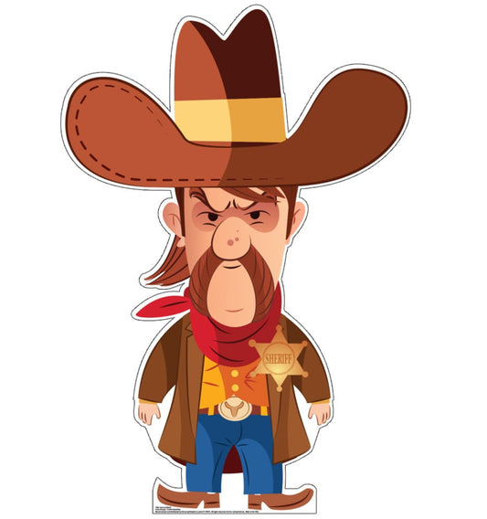 Life-size Cartoon Sheriff Cardboard Cutout - All Cutouts