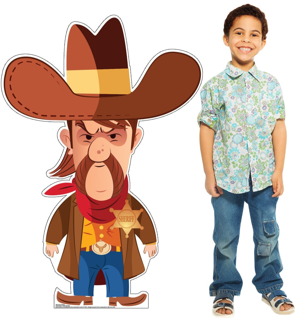 Life-size Cartoon Sheriff Cardboard Cutout - All Cutouts