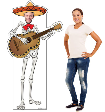 Life-size Fiesta Skeleton Stand-in Cardboard Cutout - All Cutouts