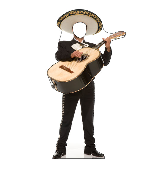 Life-size Mariachi Guitar Stand-in Cardboard Cutout