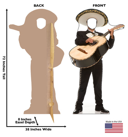 Life-size Mariachi Guitar Stand-in Cardboard Cutout - All Cutouts