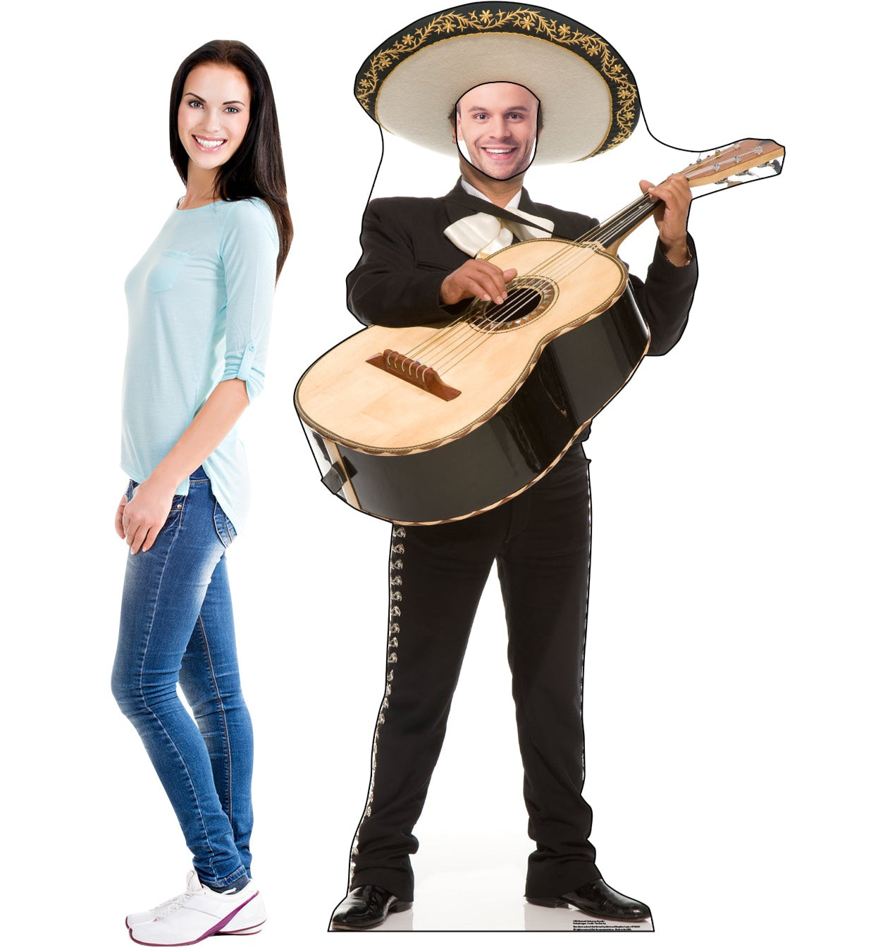 Life-size Mariachi Guitar Stand-in Cardboard Cutout - All Cutouts