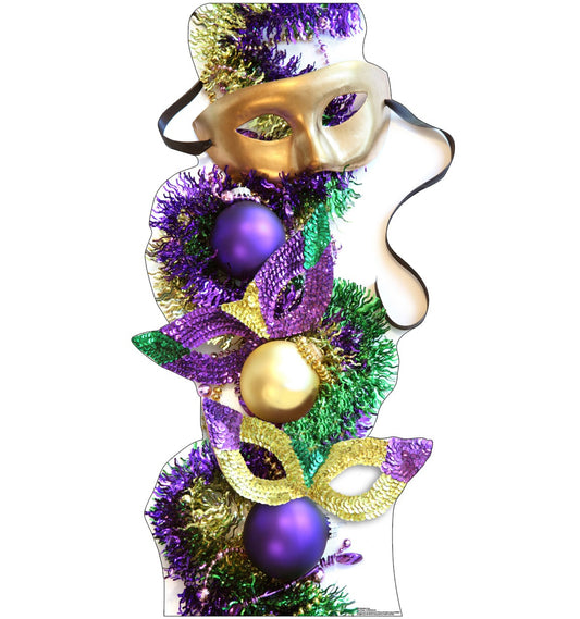 Life-size Mardi Gras Party Masks Cardboard Cutout - All Cutouts