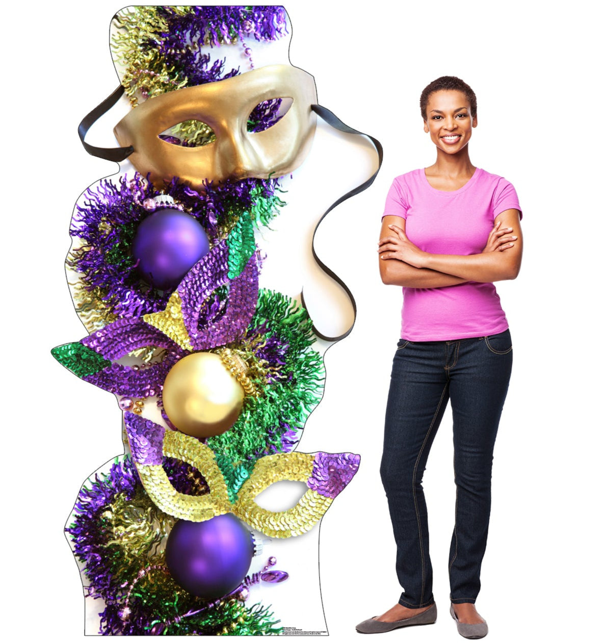 Life-size Mardi Gras Party Masks Cardboard Cutout - All Cutouts