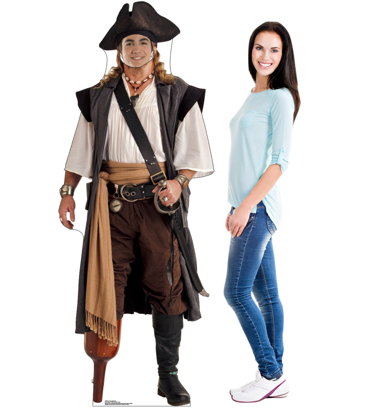 Life-size Pirate Peg Leg Stand-in Cardboard Cutout - All Cutouts