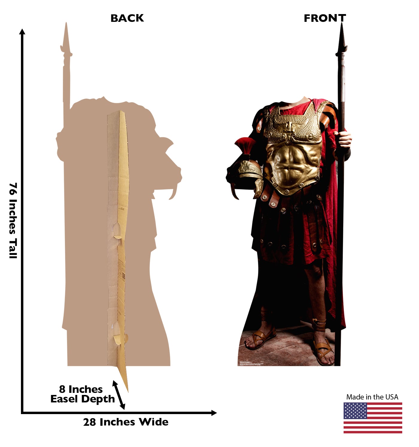 Life-size Roman Soldier Stand-in Cardboard Standup - All Cutouts