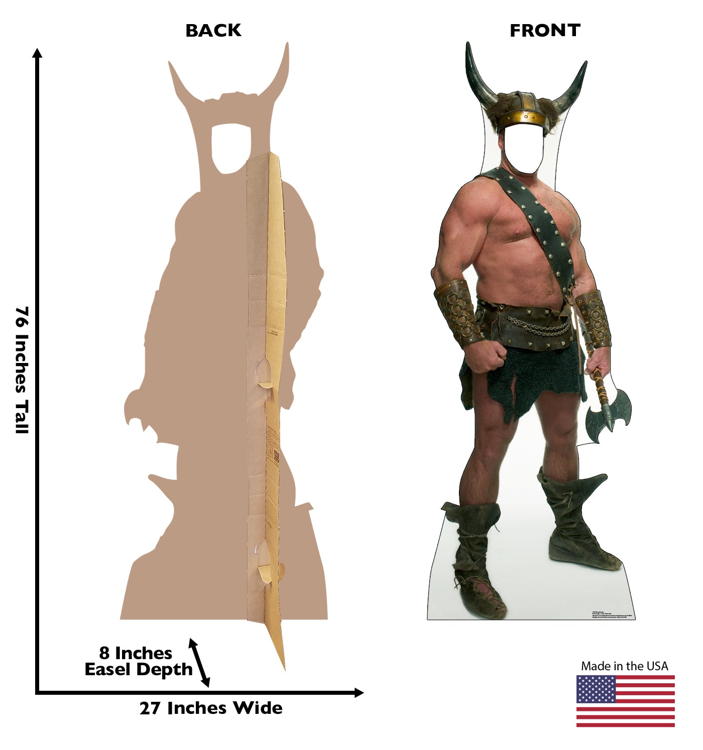 Life-size Viking Stand-in Cardboard Cutout - All Cutouts