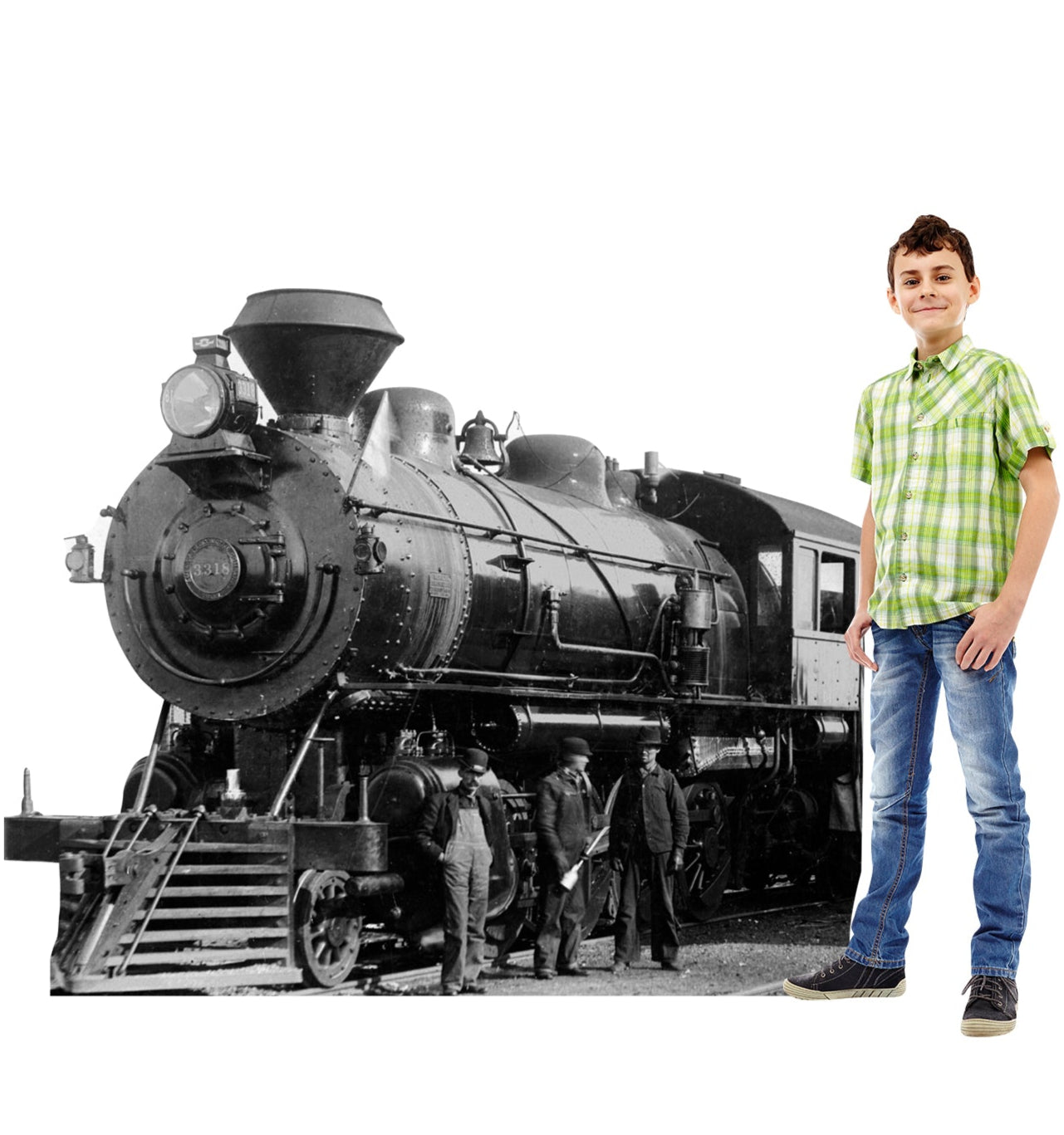 Life-size Antique Steam Engine Cardboard Cutout - All Cutouts
