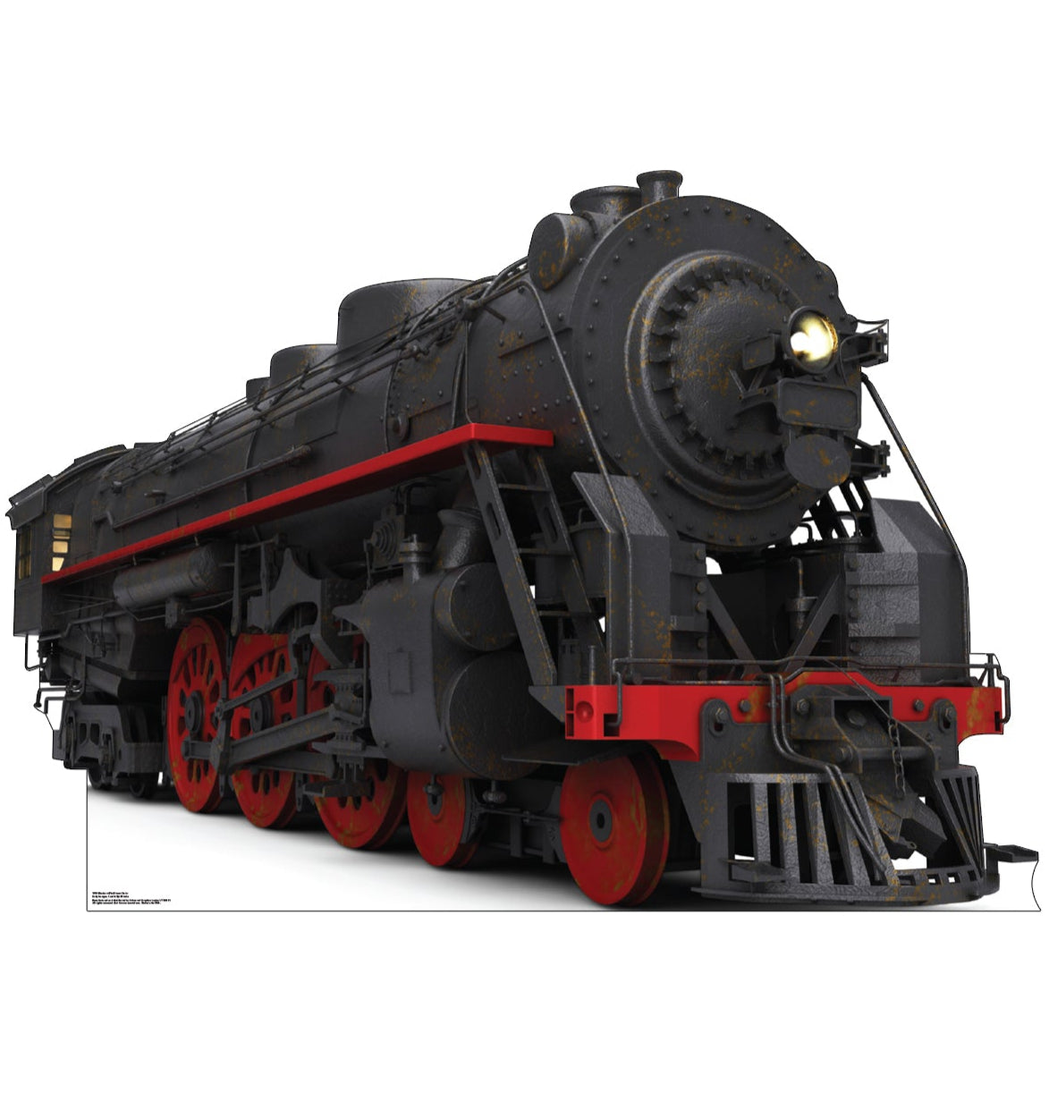 Black and Red Steam Train Cardboard Cutout - All Cutouts