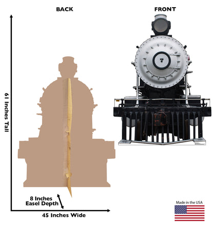 Life-size Steam Locomotive #7 Cardboard Standup - All Cutouts