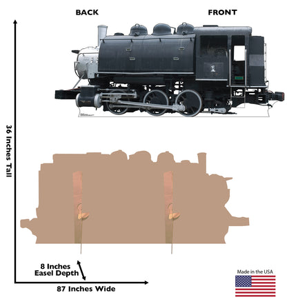 Life-size Steam Train #1 Cardboard Standup - All Cutouts