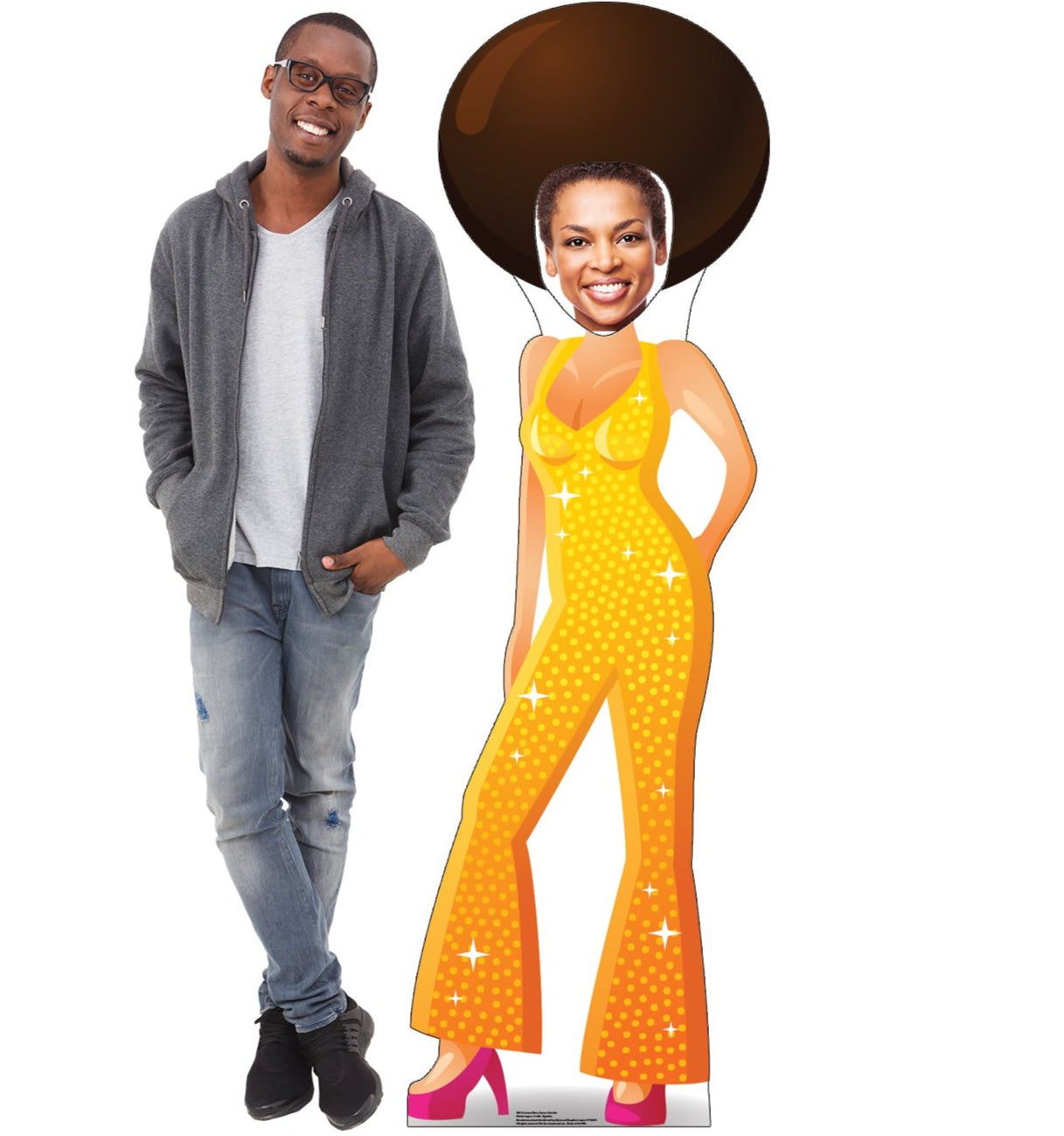Life-size Cartoon Disco Dancer Stand-in Cardboard Standup - All Cutouts