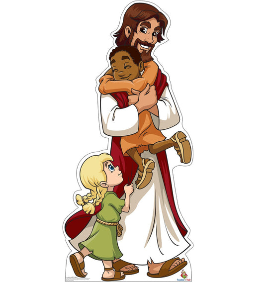 Life-size Jesus with Children Cardboard Cutout - All Cutouts