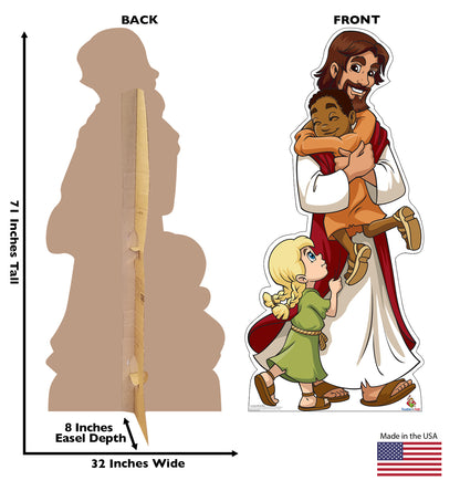 Life-size Jesus with Children Cardboard Cutout - All Cutouts