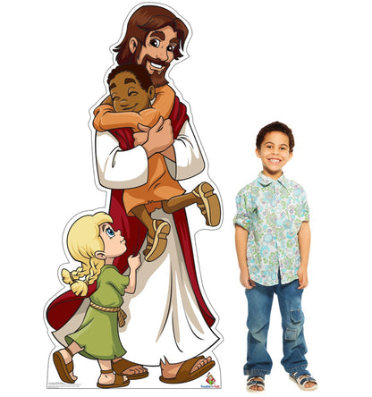 Life-size Jesus with Children Cardboard Cutout - All Cutouts