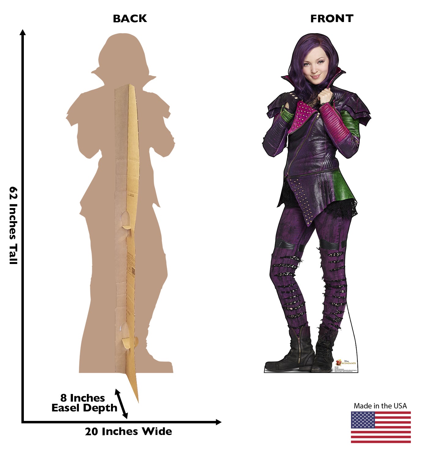 Life-size Mal Disney Descendants Cardboard Cutout - All Cutouts