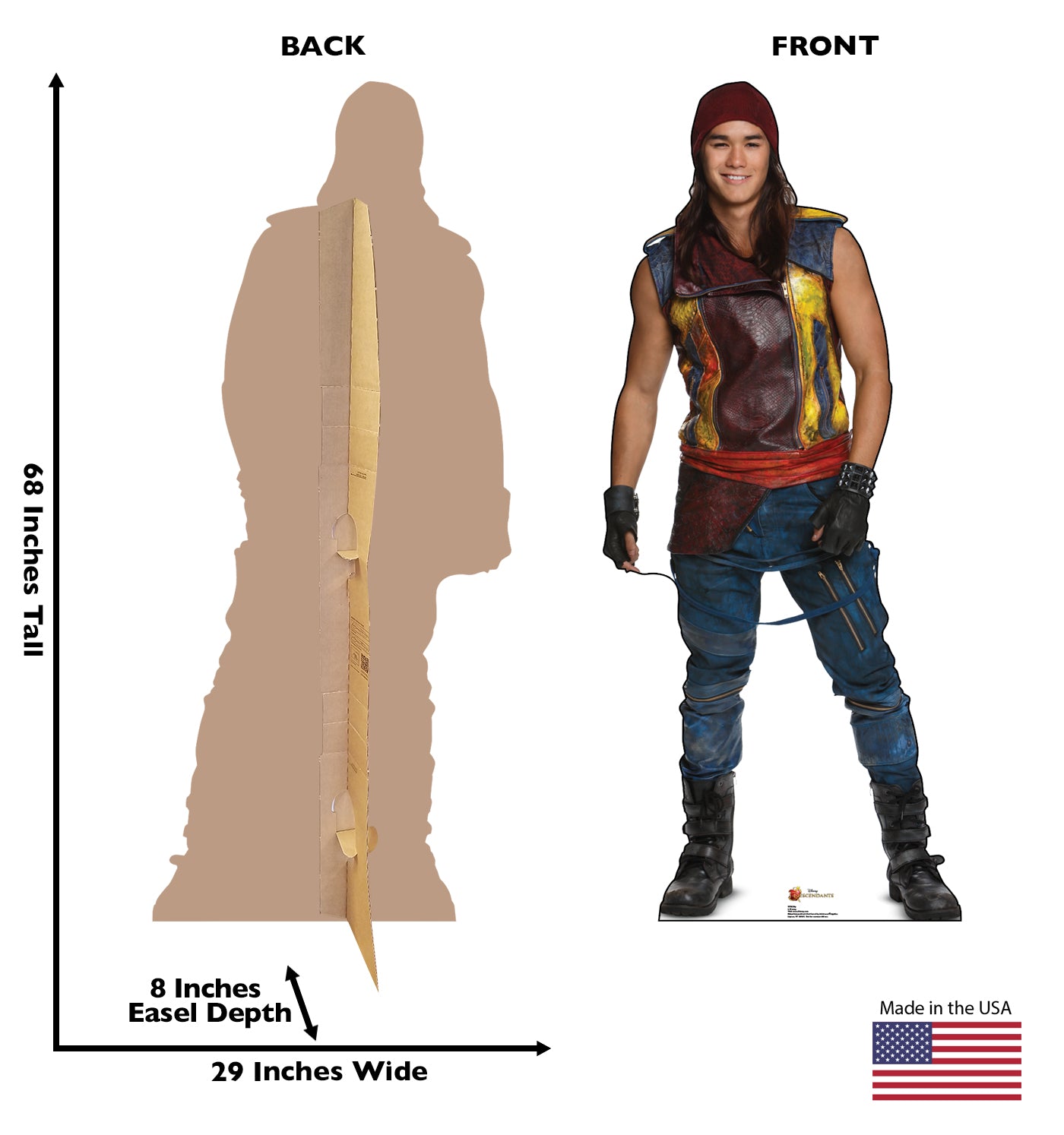 Life-size Jay Disney Descendants Cardboard Cutout - All Cutouts