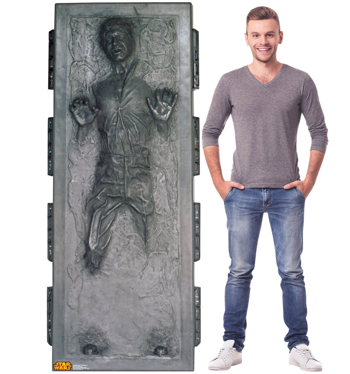 Life-size Han Solo in Carbonite Cardboard Cutout - All Cutouts