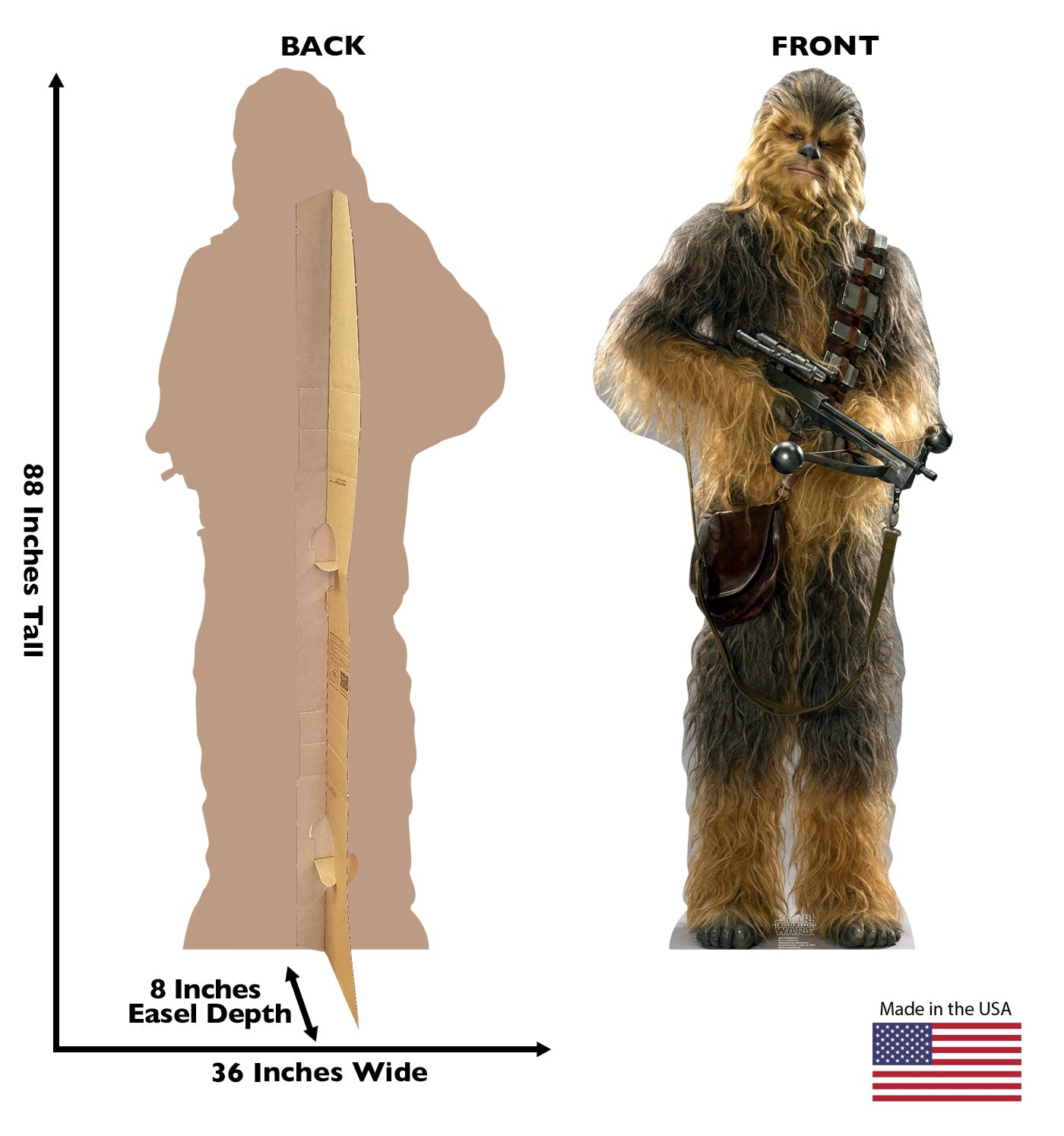 Life-size Chewbacca The Force Awakens Cardboard Cutout - All Cutouts