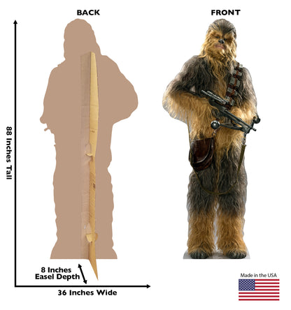 Life-size Chewbacca The Force Awakens Cardboard Cutout - All Cutouts