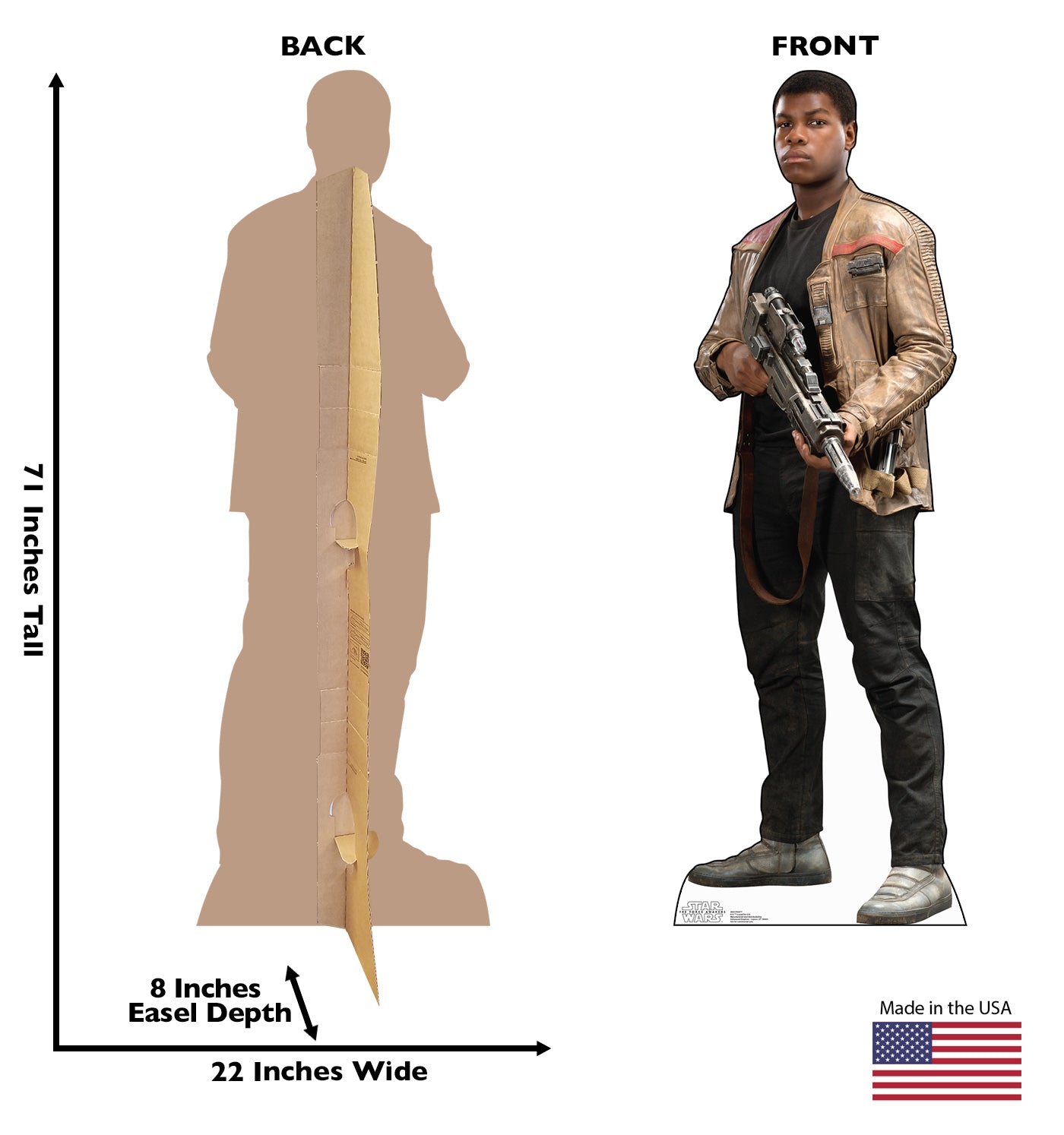 Life-size Finn The Force Awakens Cardboard Cutout - All Cutouts