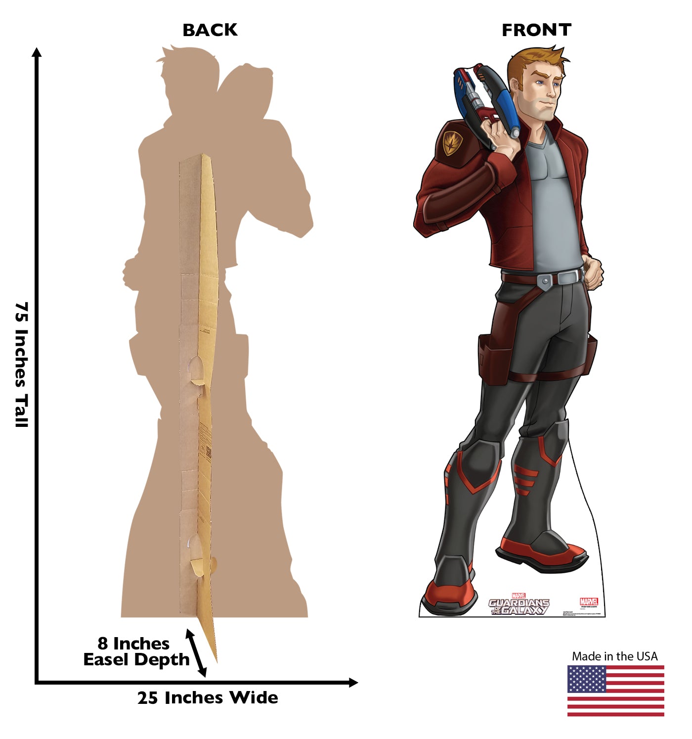 Life-size Star-Lord Guardians of the Galaxy Cardboard Cutout - All Cutouts