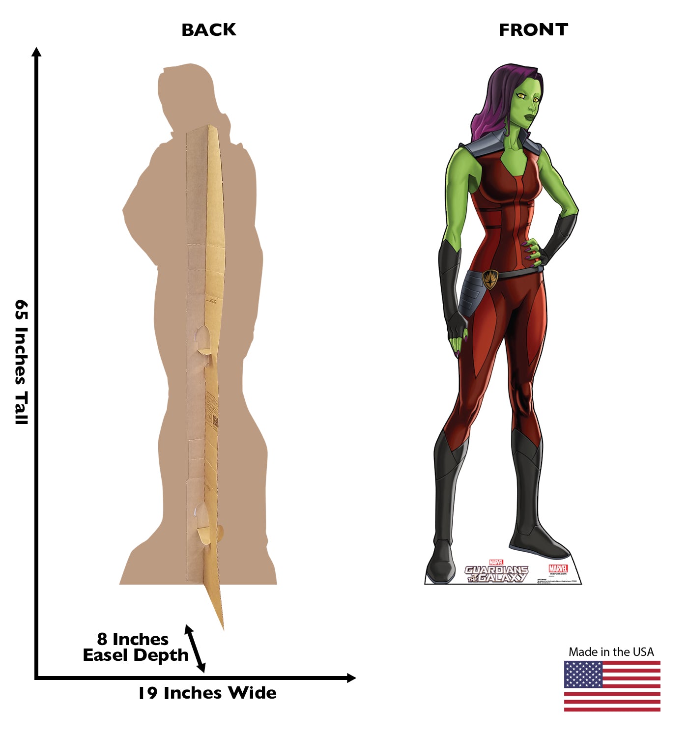 Life-size Gamora Guardians of the Galaxy Cardboard Cutout - All Cutouts