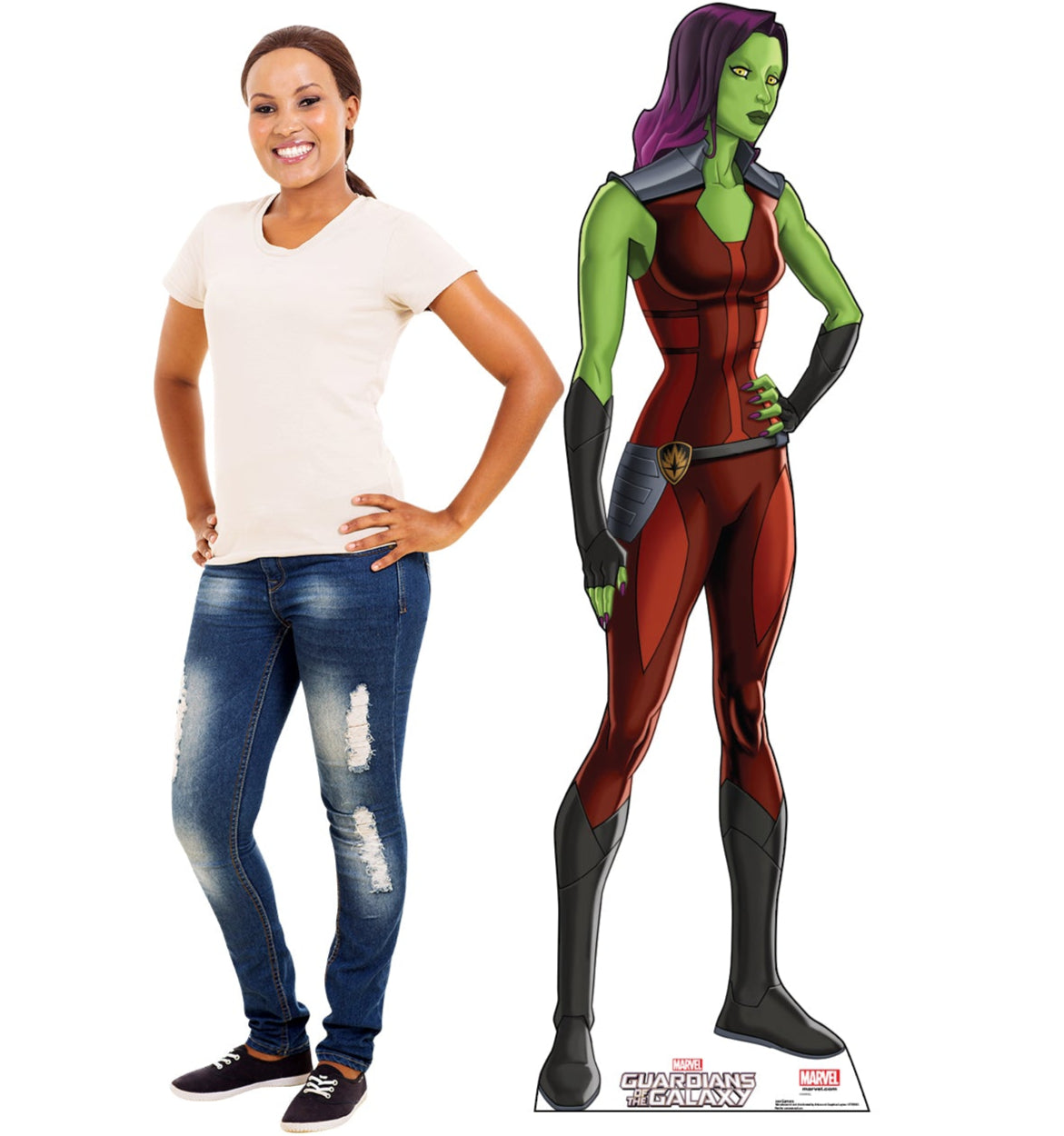 Life-size Gamora Guardians of the Galaxy Cardboard Cutout - All Cutouts