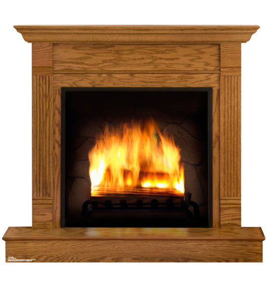 Life-size Fireplace Cardboard Standup - All Cutouts