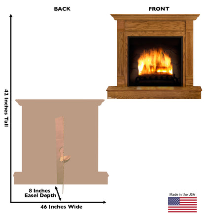 Life-size Fireplace Cardboard Standup - All Cutouts
