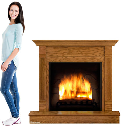 Life-size Fireplace Cardboard Standup - All Cutouts