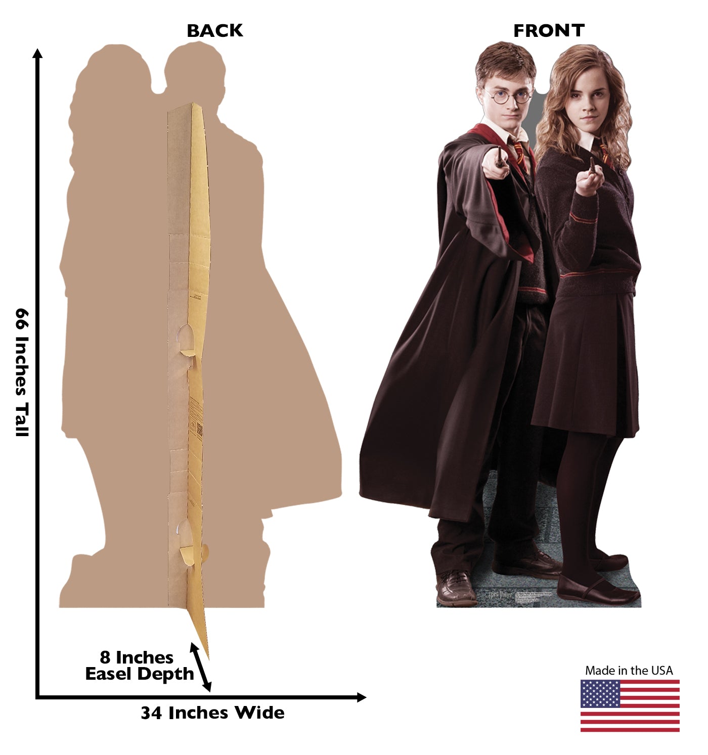 Life-size Harry Potter and Hermione Granger Cardboard Cutout - All Cutouts