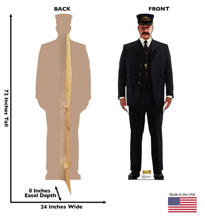 Life-size Conductor The Polar Express Cardboard Standup - All Cutouts
