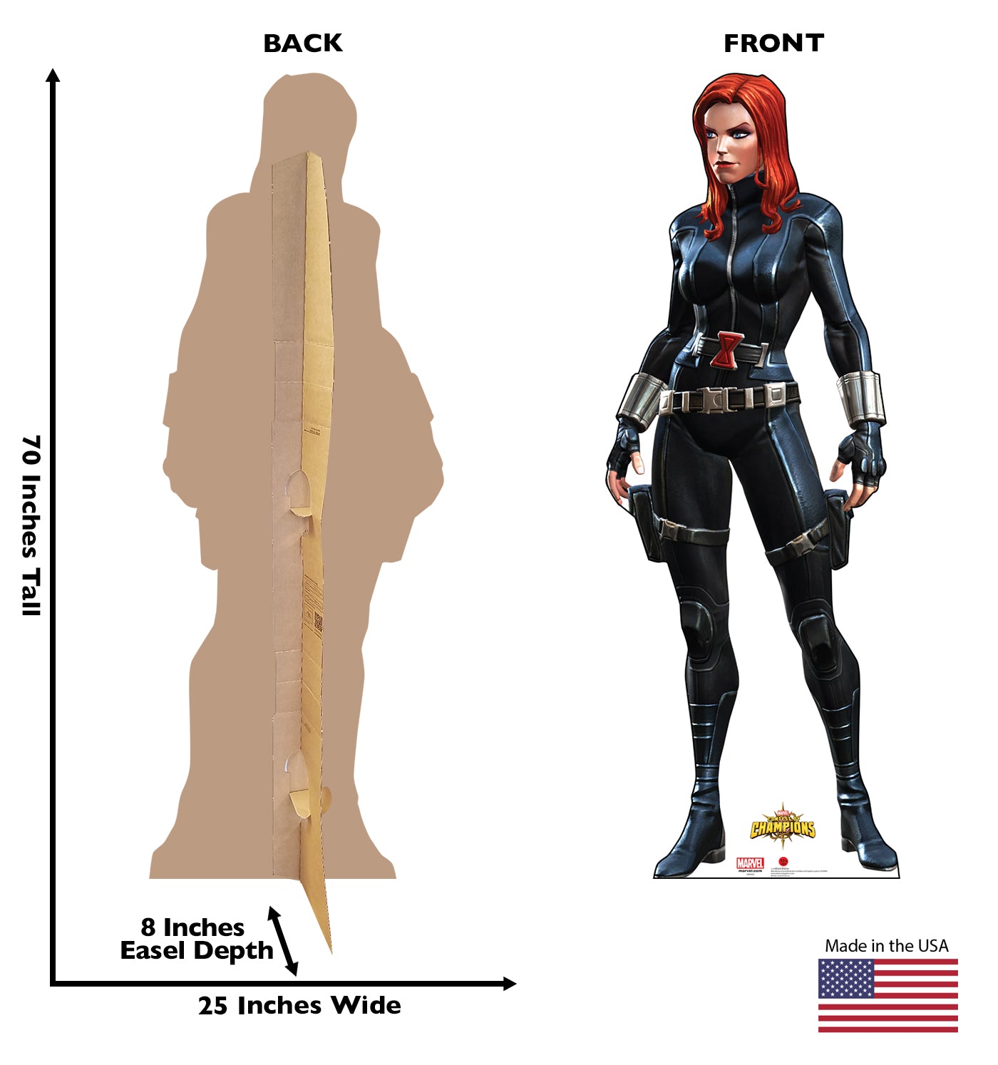 Life-size Black Widow Cardboard Standup - All Cutouts