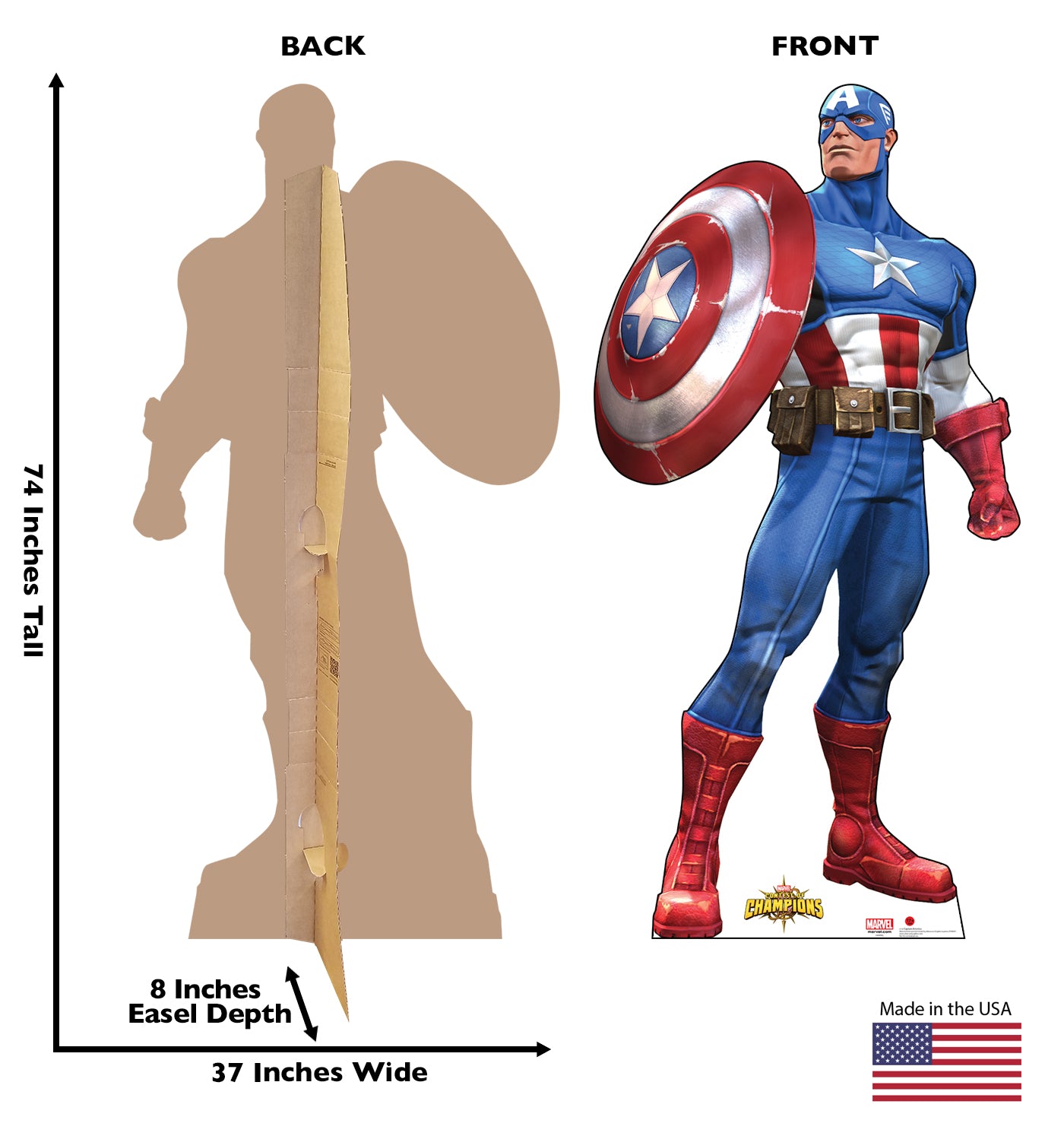 Life-size Captain America Cardboard Cutout - All Cutouts