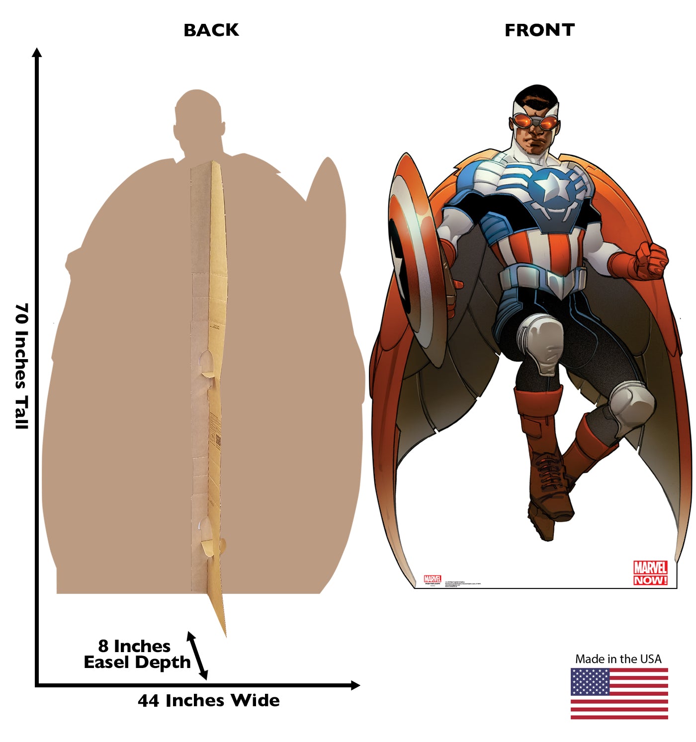 Life-size Captain America Marvel Now Cardboard Standup - All Cutouts