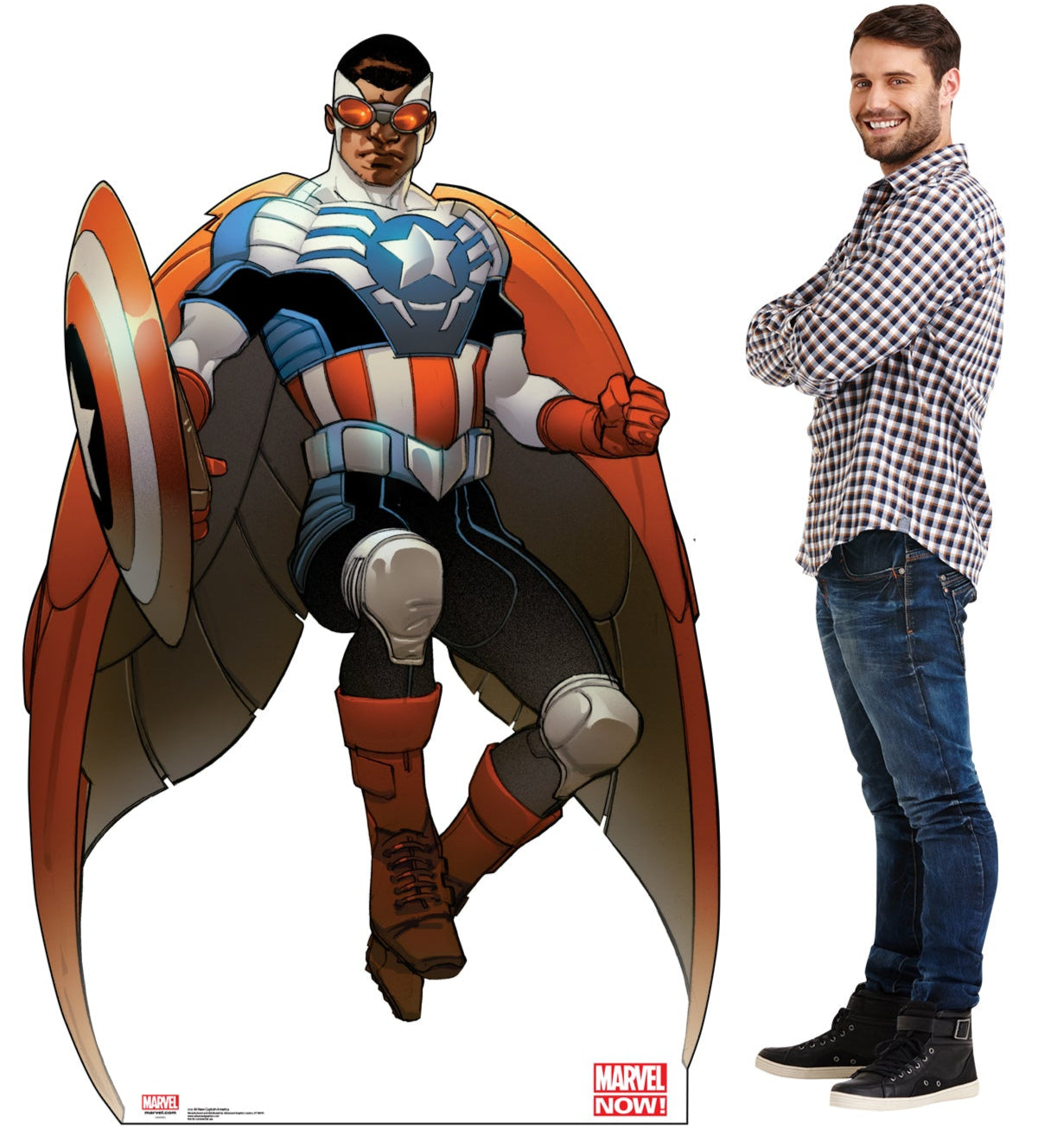 Life-size Captain America Marvel Now Cardboard Standup - All Cutouts
