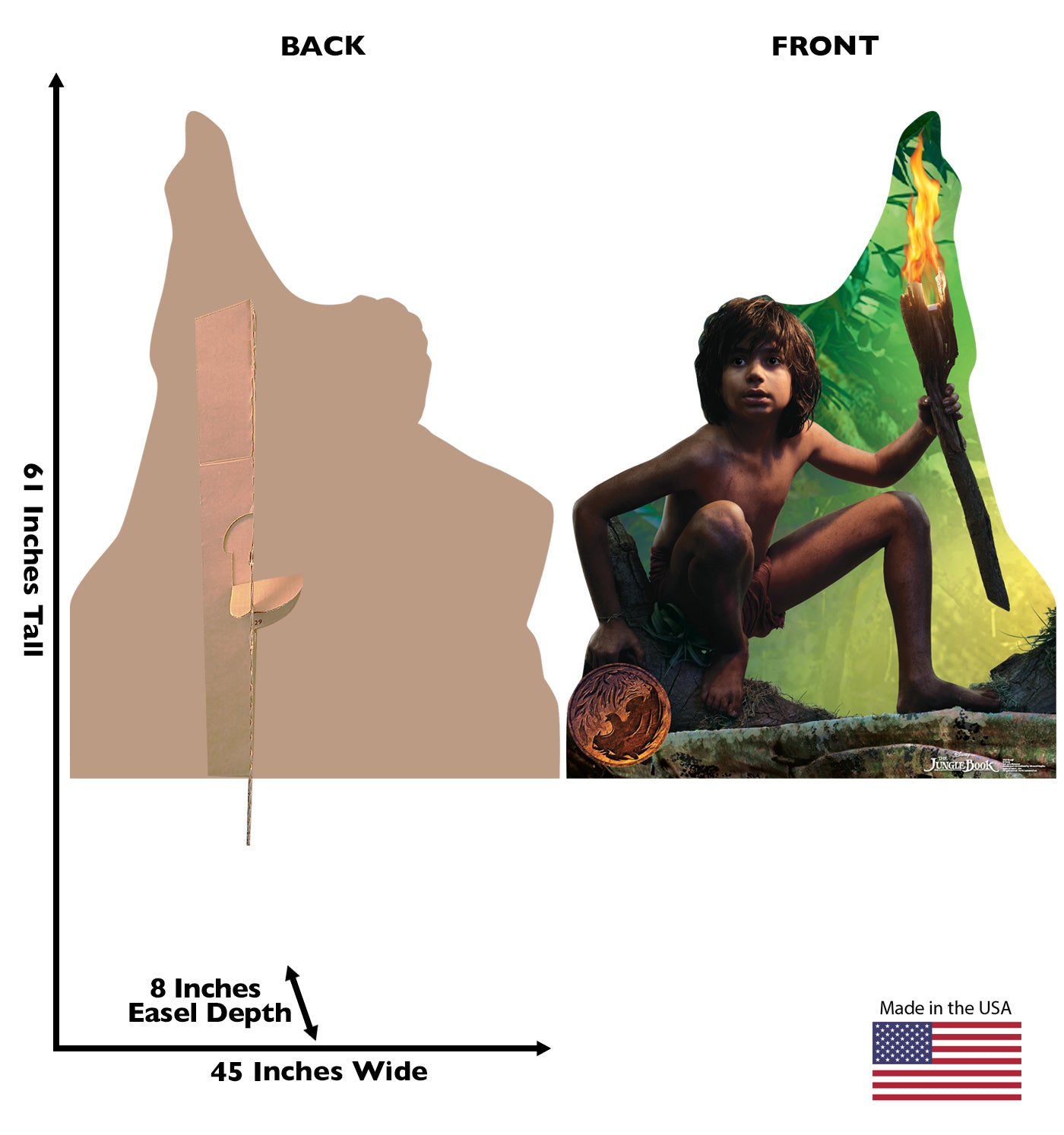 Life-size Mowgli The Jungle Book Cardboard Cutout - All Cutouts