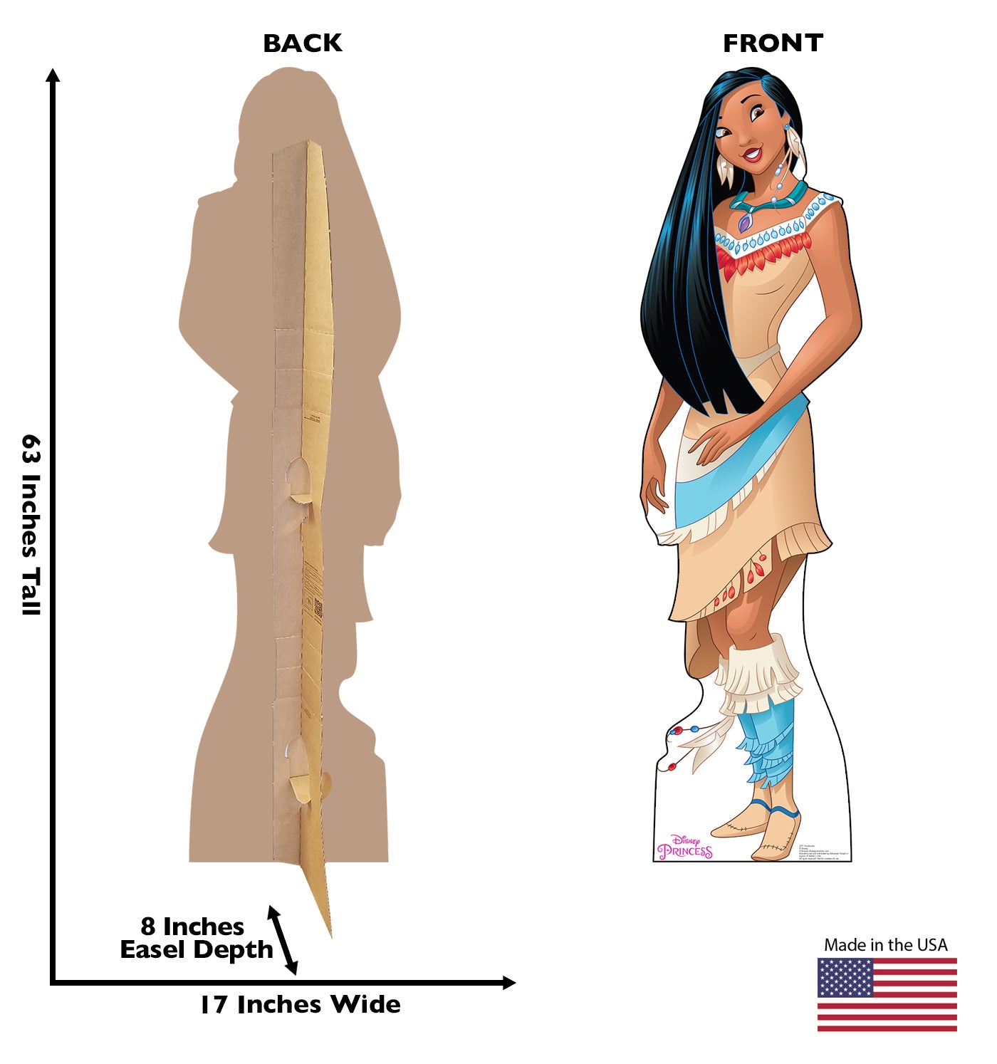 Life-size Pocahontas Friendship Adventures Cardboard Cutout - All Cutouts