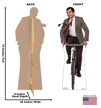 Life-size Mr. Bean Bike Ride Cardboard Cutout - All Cutouts
