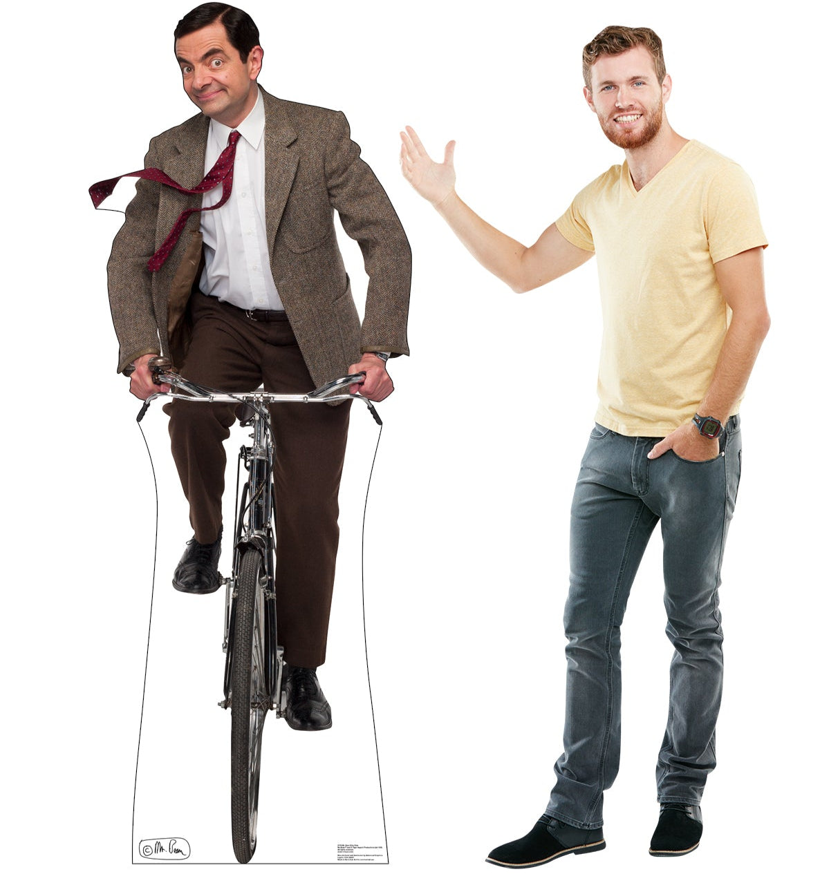 Life-size Mr. Bean Bike Ride Cardboard Cutout - All Cutouts