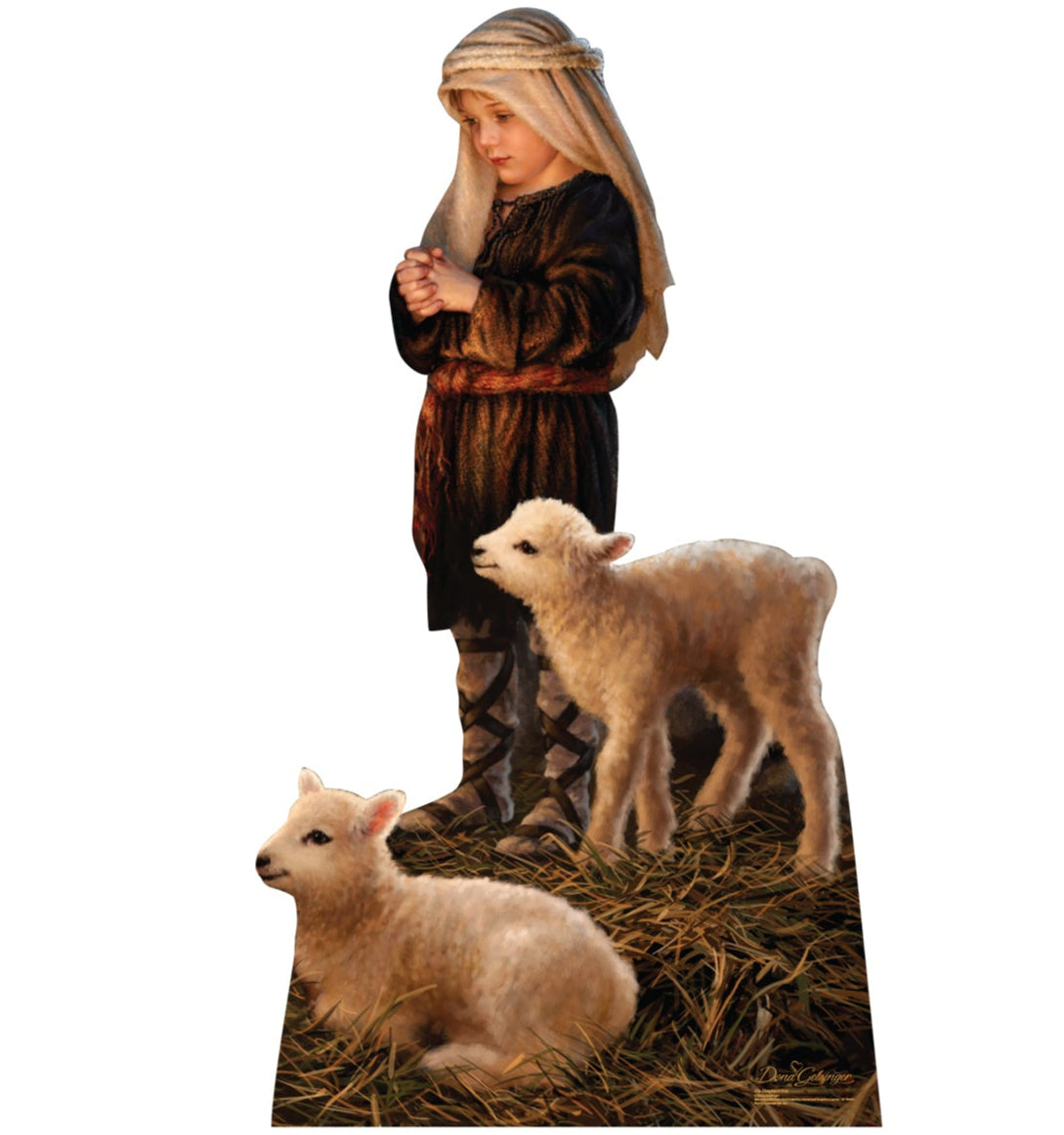 Life-size Shepherd Boy by Dona Gelsinger Cardboard Cutout - All Cutouts