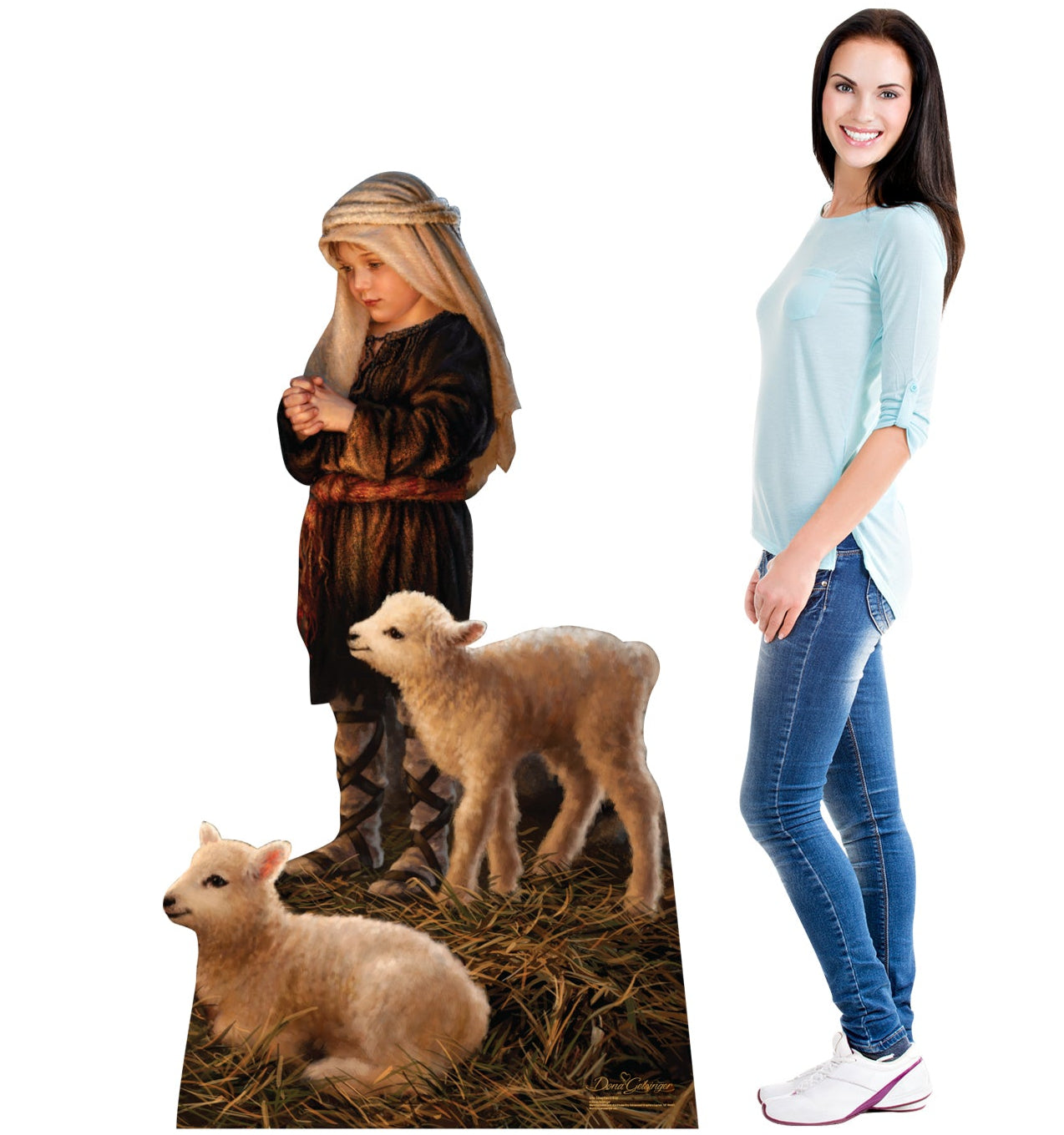 Life-size Shepherd Boy by Dona Gelsinger Cardboard Cutout - All Cutouts